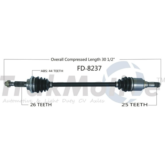 CV Axle Shaft Fits select: 2008-2012 FORD ESCAPE, 2008-2011 MERCURY MARINER