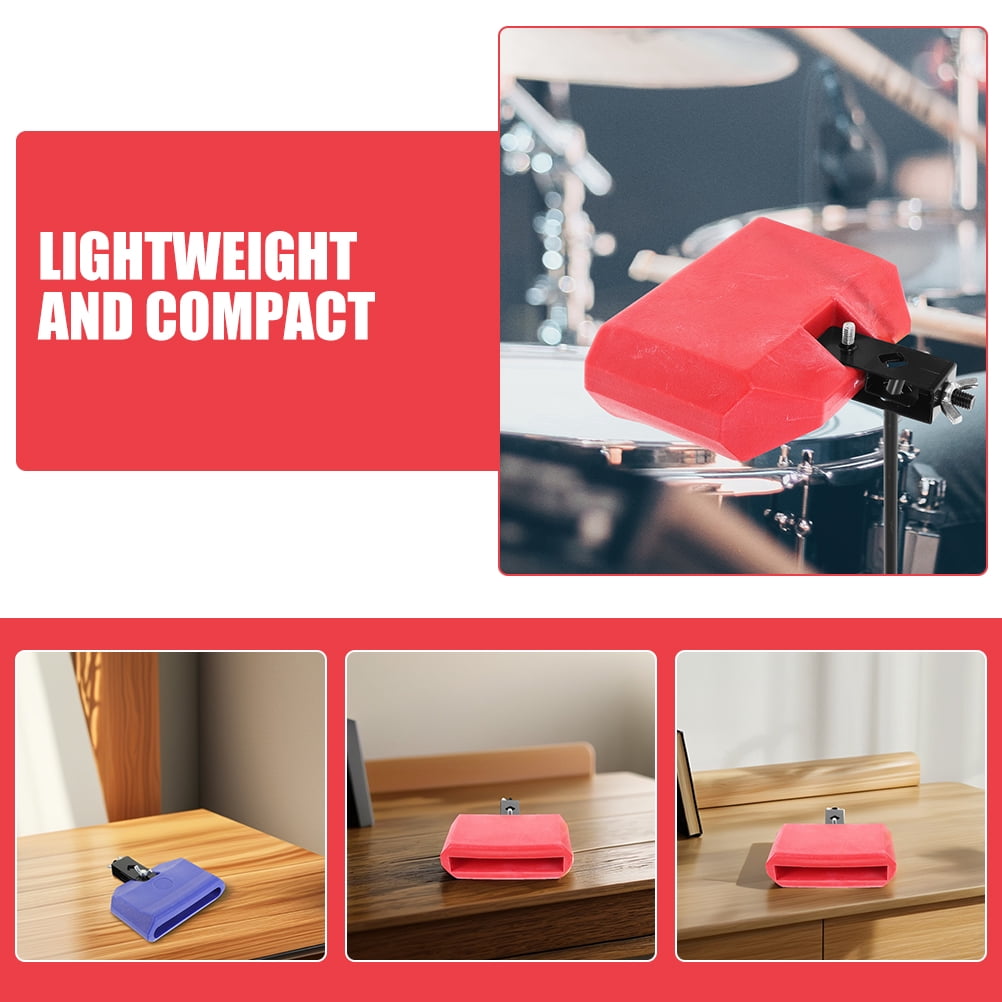 FONDOTIN 2 Sets Assorted Color Drum Mounting Brackets with Practice Tips for Home Drum Set Accessories