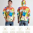 thumbnail image 5 of Adventure Time Jake The Dog Hoodie 3D Print Pullover Hooded Long Sleeve Sweatshirts Tops Blouse with Pocket for Mens Womens, 5 of 7