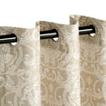 thumbnail image 3 of Lotus Jacquard Curtain Set, Raindrop, 3 of 4