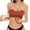 Brick Red, variant on Strapless Bra for Women Push Up Wirefree Seamless Bralette Gather front Fastening Invisible Underwear Anti-lip Anti-fall Silicone Strip Bra