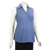 Maternity Sleeveless Denim Top