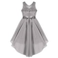 inhzoy Kids Big Girls Floral Lace Flower Girls Bridesmaid Dress High