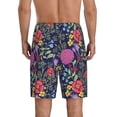 thumbnail image 2 of Yiaed Floral for Men's Soft Sleep Pajama Short Lounging Pajama Shorts-Small, 2 of 8