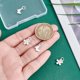 thumbnail image 2 of 4 colgantes de plata de ley 925 con forma de flor y mariposa, 2 estilos, con resorte de plata., 2 of 5