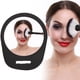 thumbnail image 1 of Mini Espejo De Tocador Portátil, Espejo De Maquillaje De PVC Para Uso Diario, Viaje Negro Suave Y Táctil, 1 of 8