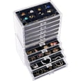 thumbnail image 1 of Joyero ProCase, organizador de pendientes, 10 cajones, color negro, 1 of 6