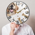 thumbnail image 5 of Dog Bones Claws Wall Clock 10 Inch Silent Non Ticking Battery Operated Easy to Read for Kitchen Living Room, 5 of 8