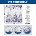 thumbnail image 6 of Purple Eucalyptus Leaves Dining Chair Back Cover Only, Summer Plants Leaf Floral Farmhouse Set of 8 Chair Back Covers, Removable Washable for Dining Room, Banquet & Holiday Decoration, 6 of 9