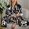 thumbnail image 6 of Sigee Not All Those Who Wander Are Lost 1 for Women’s Pajama Sets Long-Sleeved Pjs Sets for Women 2 piece Sleepwear-XX-Large, 6 of 7