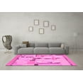 thumbnail image 3 of Ahgly Company Indoor Square Abstract Pink Modern Area Rugs, 7' Square, 3 of 4