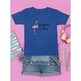 thumbnail image 3 of Weekend Vibes Flamingo T-Shirt Juniors -Image by Shutterstock,  Large, 3 of 4