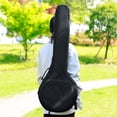 thumbnail image 4 of Minkissy 1Pc Musical Instrument Storage Pouch Black Banjo Backpack with Ethnic Pattern and Adjustable Strap, 4 of 8