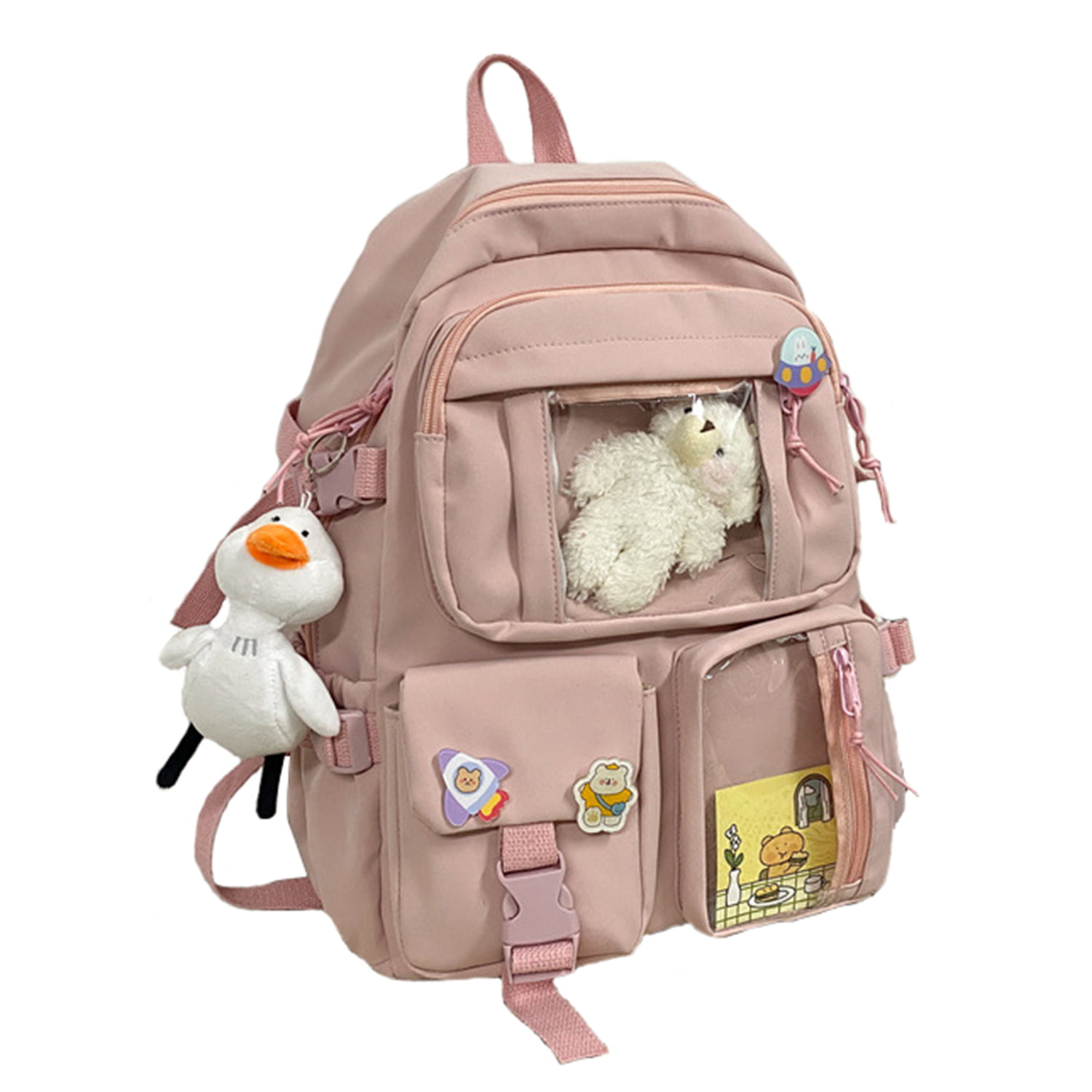 Kawai Backpack, with Kawai Pins Accessories, Lovely Kawai Teenager and ...
