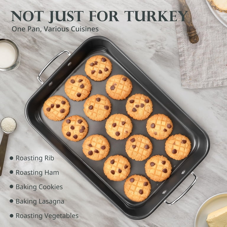 Kitessensu 15" x 11" Nonstick Carbon Steel Roasting Pan photo 7