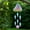 Multicolour, variant on QTOCIO Stained Glass Wind Chime Ornament Wrought Iron Home And Garden Hanging Ornament