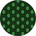 thumbnail image 1 of Ahgly Company Machine Washable Indoor Square Transitional Green Area Rugs, 3' Square, 1 of 7
