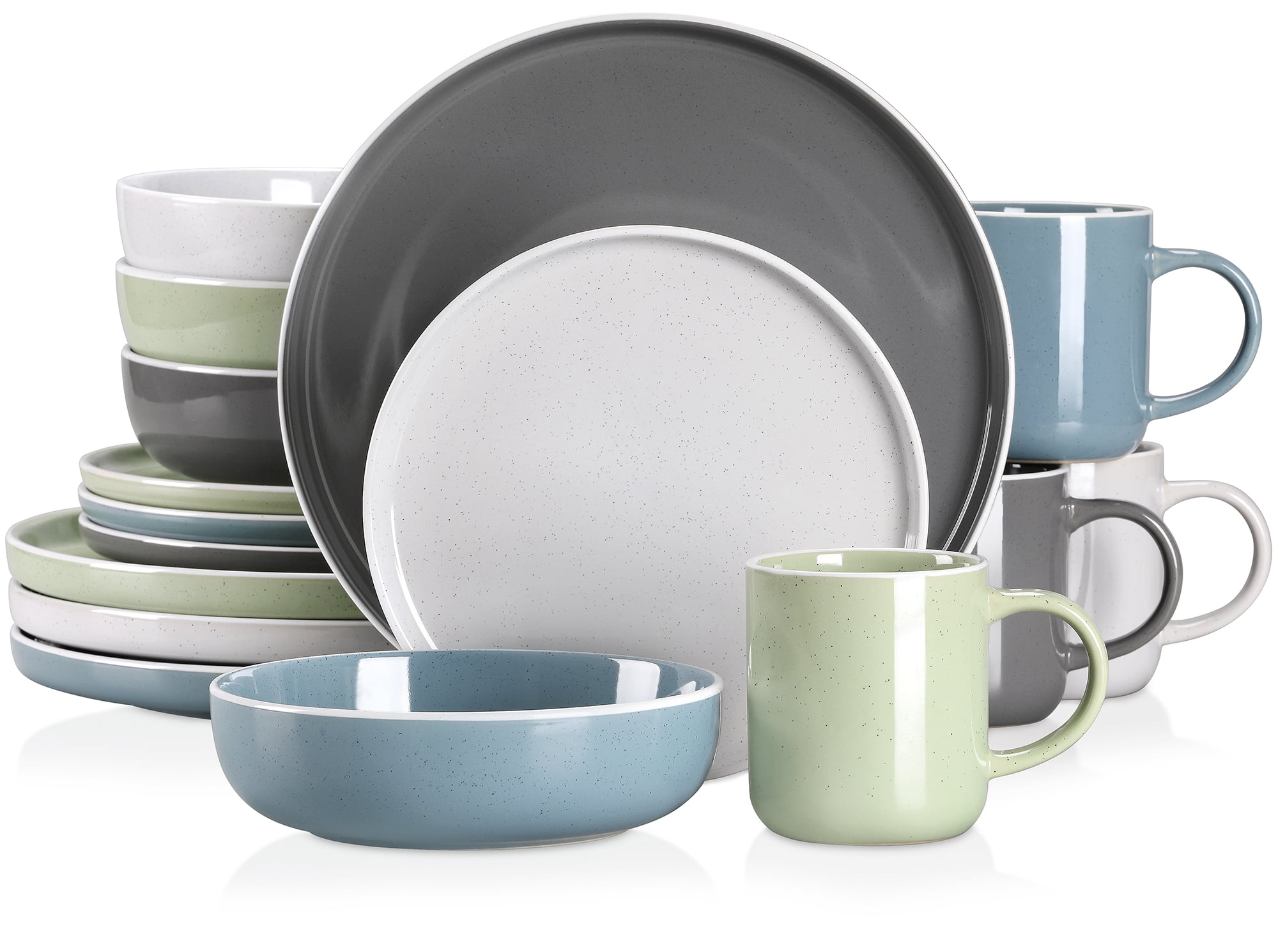Vancasso, Series SESAM, 16Piece Stoneware Dinnerware Sets, Multicolour