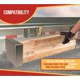 thumbnail image 4 of 2 Pair Lightweight Aluminum Dunnage Racks for Flatbed Trailers - 20" x 15" Bolt-On Wood Holder for Gooseneck Trailers, 4 of 9