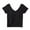 Black, variant on Built-In Bra Cotton Cami V-Neck Sleepshirt & Seamless Base Layer Supportive Lounge Top S-XL