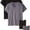 Black/Gray, variant on Fruit of the Loom Select Men's V-Neck T-Shirts Classic Fit Wicks Moisture Tagless 5-Pack Black Medium