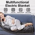 thumbnail image 2 of Electric Heated Blanket, 150 x 85cm, Flannel Heated Blanket, Quick Heat and 3 Heat Settings, Soft and Cozy, USB Powered Heating, Machine Washable, 2 of 5