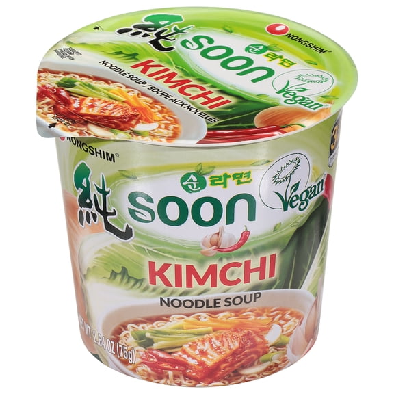 Nong Shim Kimchi Soup Cup Noodle 2.64 oz (Pack Of 18)