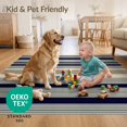 thumbnail image 4 of ODIKA 2'x3' Ultra-Soft Accent Mat, Striped Vintage Colorblock Bands Retro Pinstripe Panel Rhythm None Washable, Bare feet friendly, Easy Care Indoor rug for Bedside, Footrest, 4 of 7