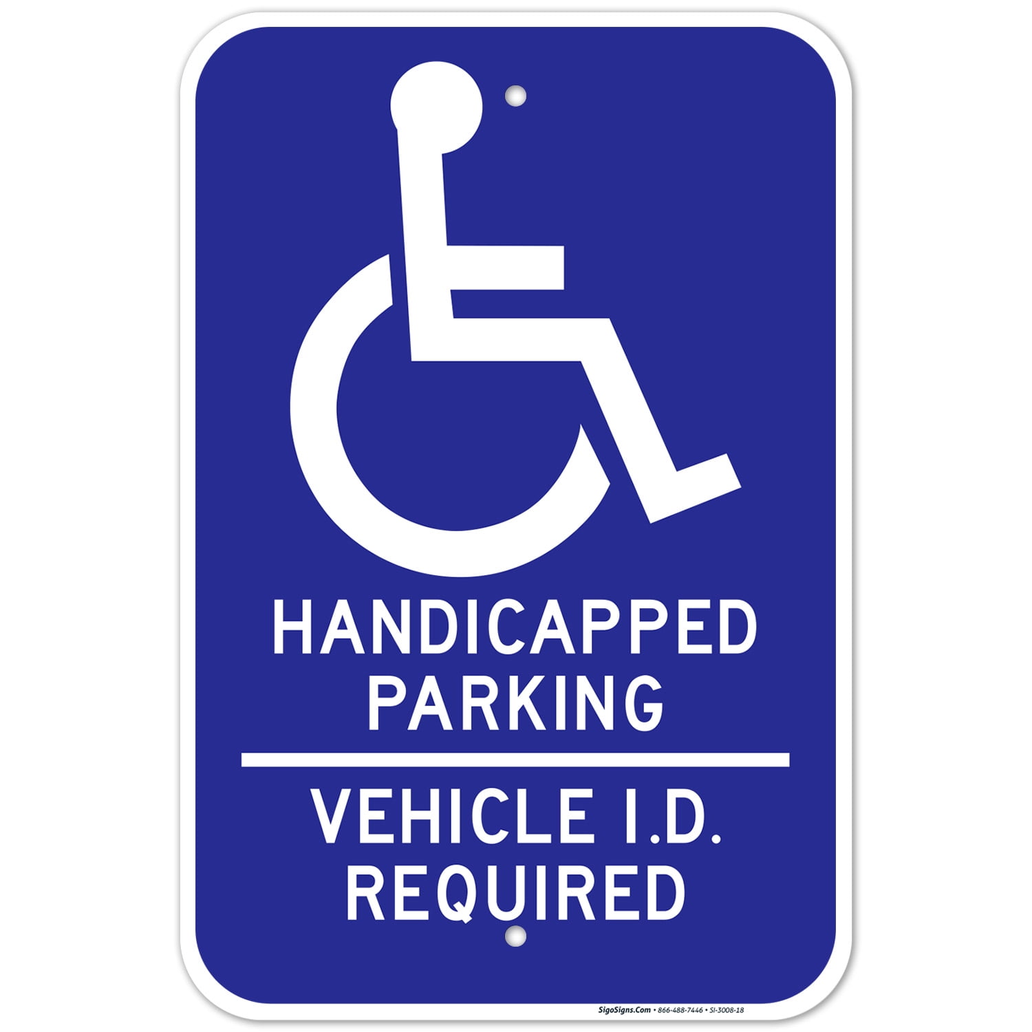 Minnesota Handicap Parking Sign, Handicapped Parking Vehicle Id