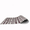 thumbnail image 3 of Simply Daisy 18 x 30 Greek Key Patterned Chenille Rug, Dusty Purple, 3 of 4