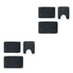 thumbnail image 4 of Bearachild Alfombrilla de baño antideslizante supersuave, duradera y fácil de limpiar, la combinación del juego antideslizante es duradera. Caja 3D negra de tres p. 2Conjunto, 4 of 6