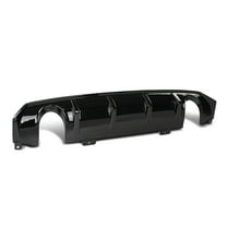 Rear Bumper Lip Diffuser Splitter Spoiler Glossy Black Fit For 2016-2021 Honda Civic Sedan 4 Door