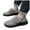 Grey, variant on Mens Orthopedic Slip on Shoes Comfy Warm Winter House Slippers Diabetic Indoor Outdoor Walking Shoes Black 6.5