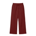 thumbnail image 6 of Zulora Women’s Casual Drawstring Elastic Waist Sports Straight Slim Track Pants with Side Line & Back Pockets for Daily Workout, 6 of 8
