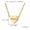 None, variant on Personalized Stainless Steel Pendant Necklace Custom Engraved Letter Name New-None-Rectangle Crystal-Gold