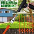 thumbnail image 5 of 6 Pcs 18 Inch Ground Anchor Spiral Blade Heavy Duty Earth Anchors Swing Set Metal Shed Kit for Garden Securing Trees Tents Trampoline Canopies Shelters (Orange), 5 of 13