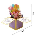 thumbnail image 2 of Visland Greeting Card Beautiful Eye-catching 3D Design Hollow Glitter Gift Giving Paper Three-dimensional Box Birthday Card Home Supply, 2 of 10