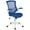 Blue and White, variant on UrbanPro Contemporary Mid Back Mesh Office Swivel Chair in White