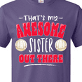 thumbnail image 4 of Inktastic That's My Awesome Sister Out There with Volleyballs T-Shirt, 4 of 5