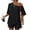 Black, variant on 2 Piece Sets for Women Summer Off the Shoulder T Shirt Casual Shorts Matching Comfy Lounge Sets Airport Travel Outfit, 2XL