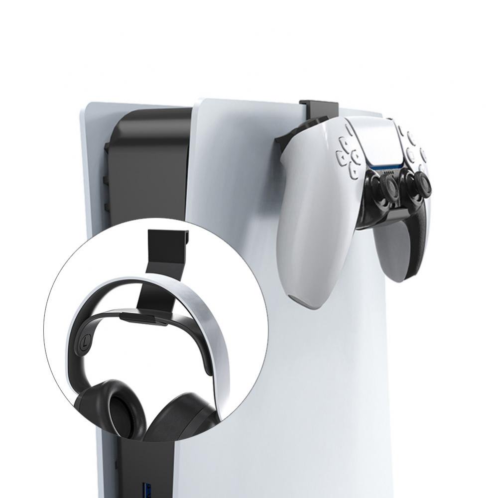 2Piece Ps5 Controller And Headset Hook Bracket, Sony Playstation 5
