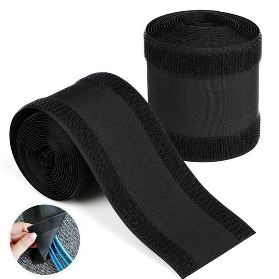 Floor Cable Cover for Carpet, 2 Rolls of 9.8ft Carpet Cord Protector, Carpet Cable Grip, Cable Management for Commercial Use, Offices, Exhibition Halls, Shopping Malls
