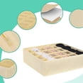thumbnail image 3 of Simple Houseware Sock Drawer Organizer for Dresser/Closet/Bedroom, 3 Pack, Beige（Only storage bags available）, 3 of 5