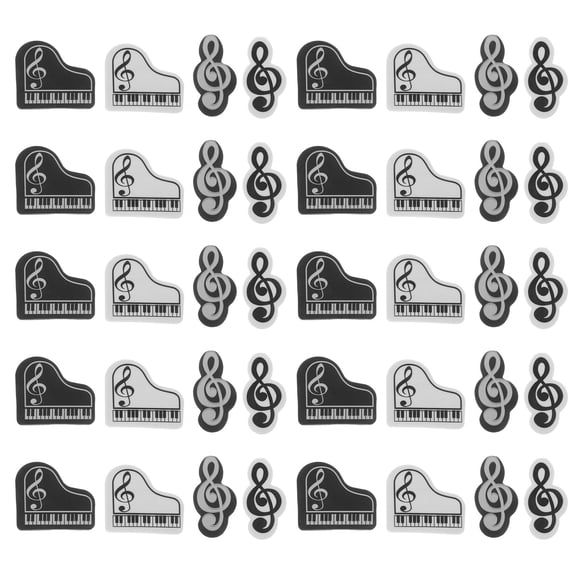 TABLETREANDS 40Ud Gomas De Borrar Creativas Con Motivos Musicales Para Uso En Escuela Y Casa