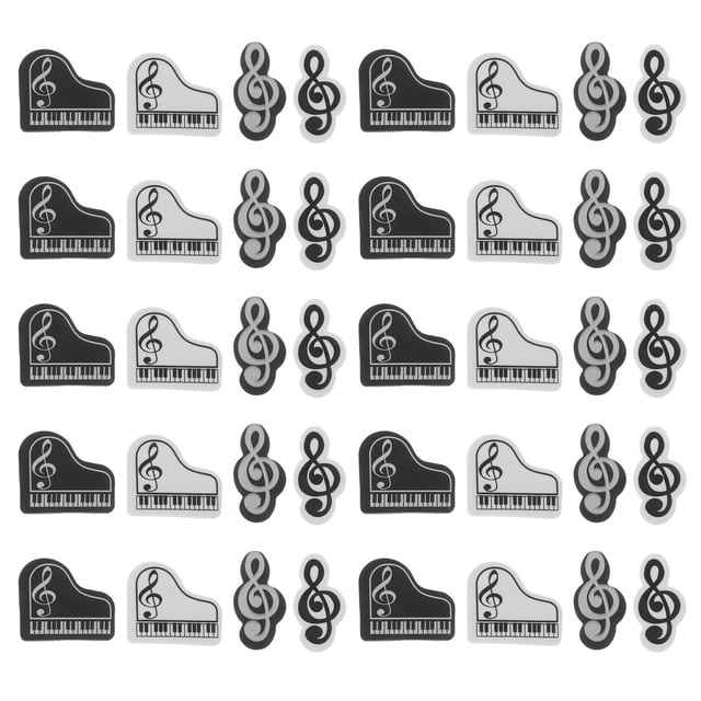 TABLETREANDS 40Ud Gomas De Borrar Creativas Con Motivos Musicales Para Uso En Escuela Y Casa