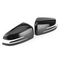 thumbnail image 3 of 2 cubiertas decorativas para espejo retrovisor lateral, aptas para Mercedes Benz ABCE CLS CLA GLA, con patrón de fibra de carbono., 3 of 14