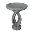 thumbnail image 6 of 21.8 Inch Height Outdoor Bird Bath - Fibre Reinforced Concrete Large Bird Bath Stylish with Curved Pedestal for Garden, Patio, Backyard, Lawn, 6 of 11