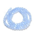 thumbnail image 2 of Electroplate Glass Beads Strands Faceted(32 Facets) Pearl Luster Plated Round Cornflower Blue 4mm Hole: 0.7mm 87~93pcs/strand 32~33cm, 2 of 4