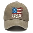 thumbnail image 2 of ZVNAΖH Unisex Baseball Caps for Adults 4th of July Baseball Cap Patriotic American Flag Baseball Hats, 2 of 3