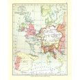 thumbnail image 2 of Gardiner 20x24 White Modern Wood Framed Museum Art Print Titled - Western Europe 1525 - Gardiner 1902, 2 of 4